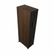 Klipsch RP-8000F II golvhögtalare, valnöt par Högtalare med valnötsfinish och svart baksida, designad för hög ljudkvalitet.