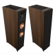 Klipsch RP-8060FA II Dolby Atmos-golvhögtalare, valnöt par Högtalare med en elegant valnötsfinish och dubbla basportar.