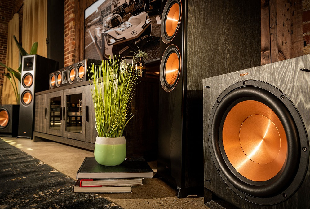 KLIPSCH SPL-120 AKTIV SUBWOOFER, Svart