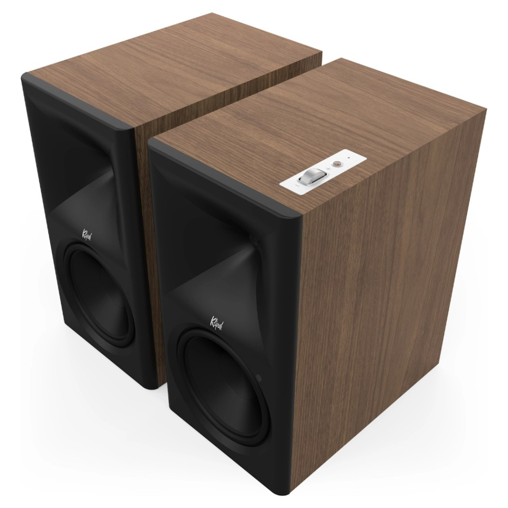 Klipsch The Nines II aktiva streaminghögtalare med HDMI & Dolby Atmos, valnöt par