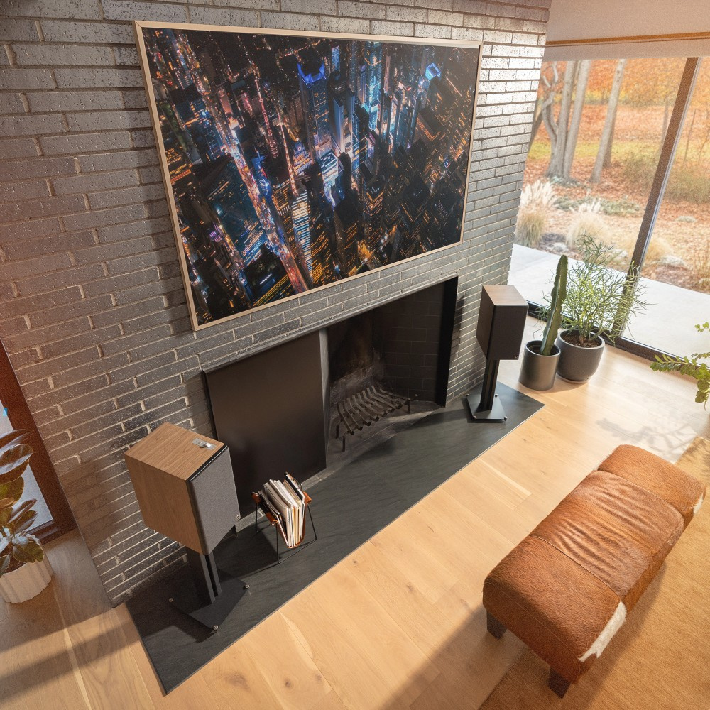 Klipsch The Nines II aktiva streaminghögtalare med HDMI & Dolby Atmos, valnöt par