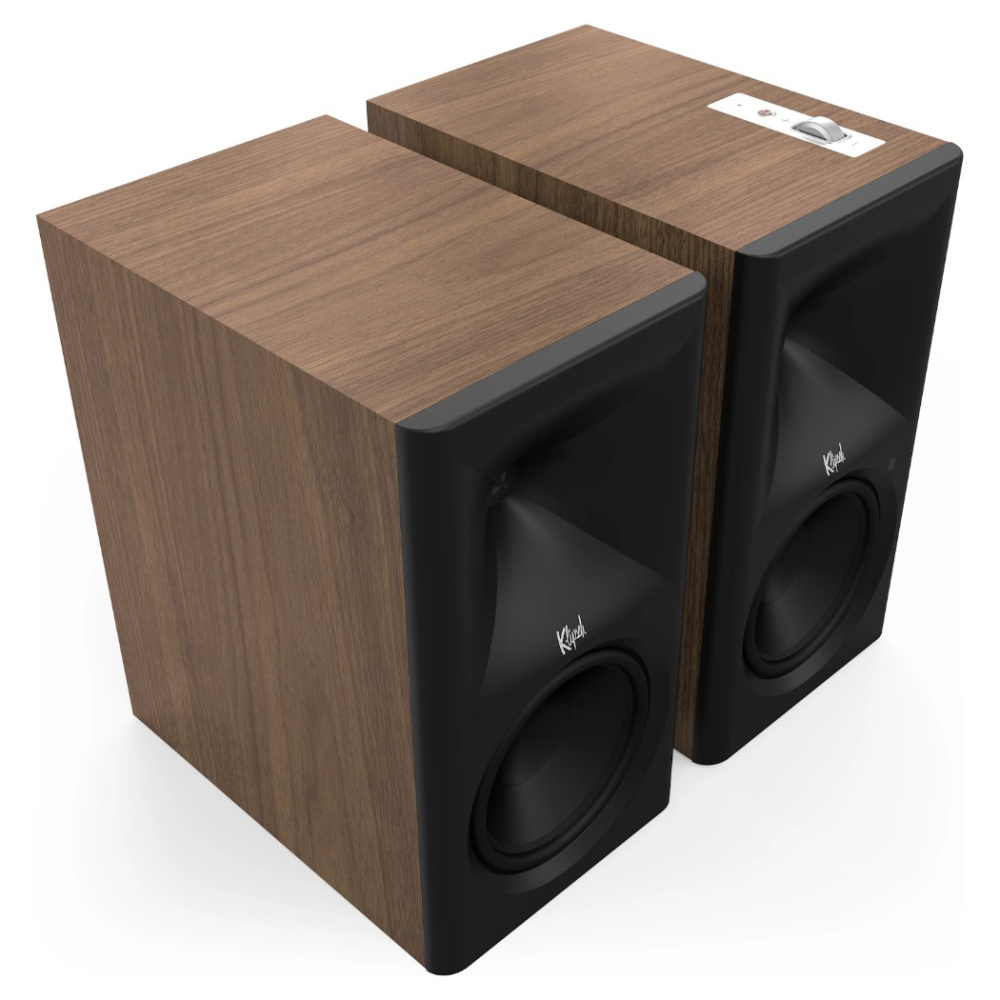 Klipsch The Sevens II aktiva streaminghögtalare med HDMI & Dolby Atmos, valnöt par