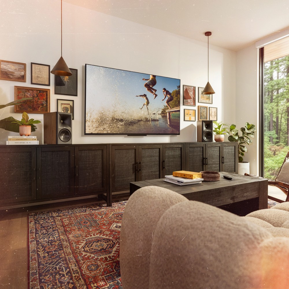 Klipsch The Sevens II aktiva streaminghögtalare med HDMI & Dolby Atmos, valnöt par