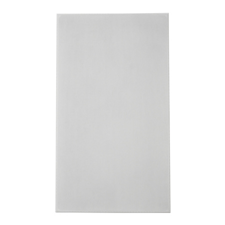 En vit rektangulär väggpanel avsedd för inbyggnadshögtalare.