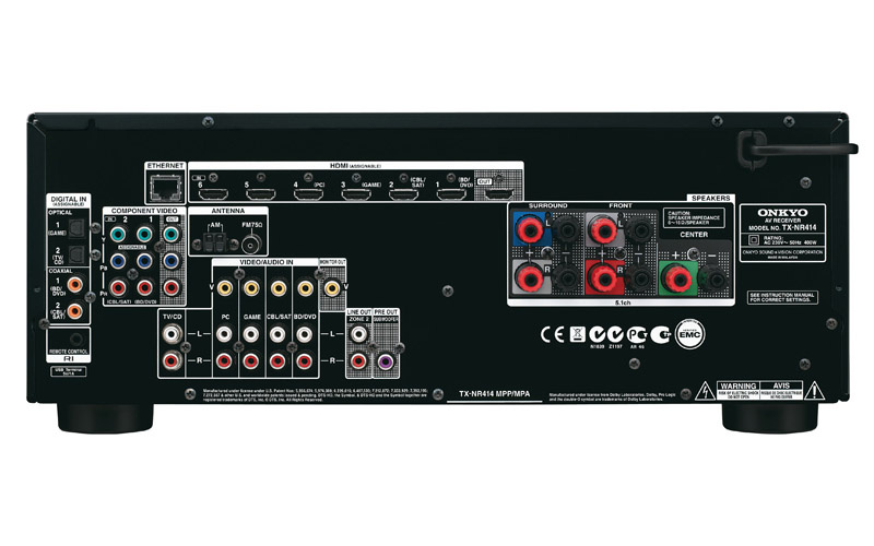 Onkyo TX-NR414 Silver