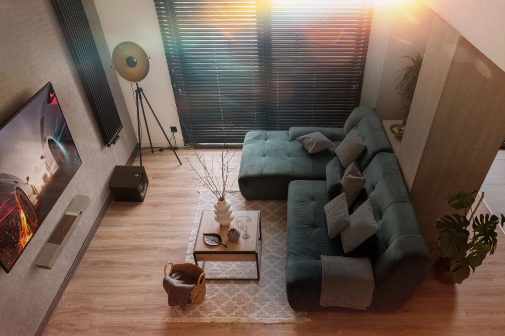 Klipsch Flexus Core 100W soundbar med virtuell Dolby Atmos, valnöt