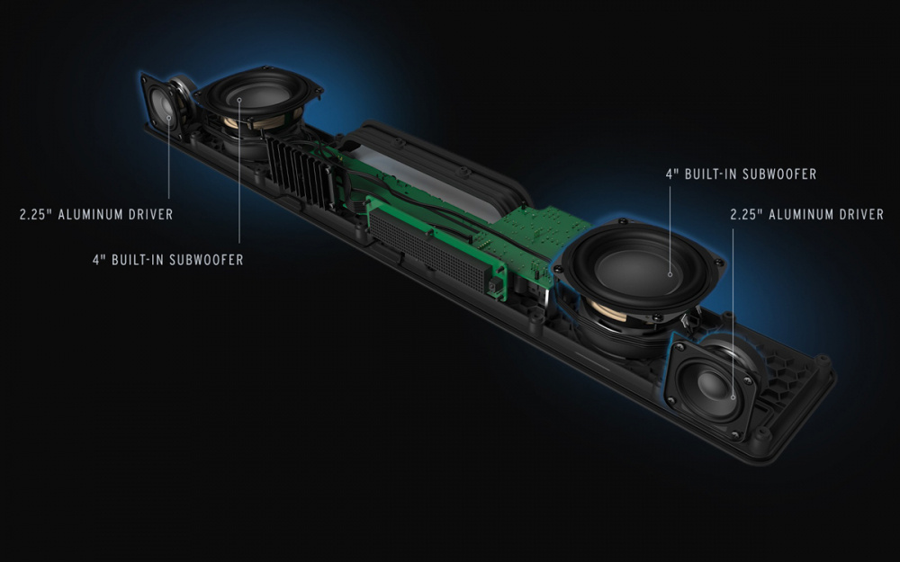 Klipsch Flexus Core 100W soundbar med virtuell Dolby Atmos, valnöt