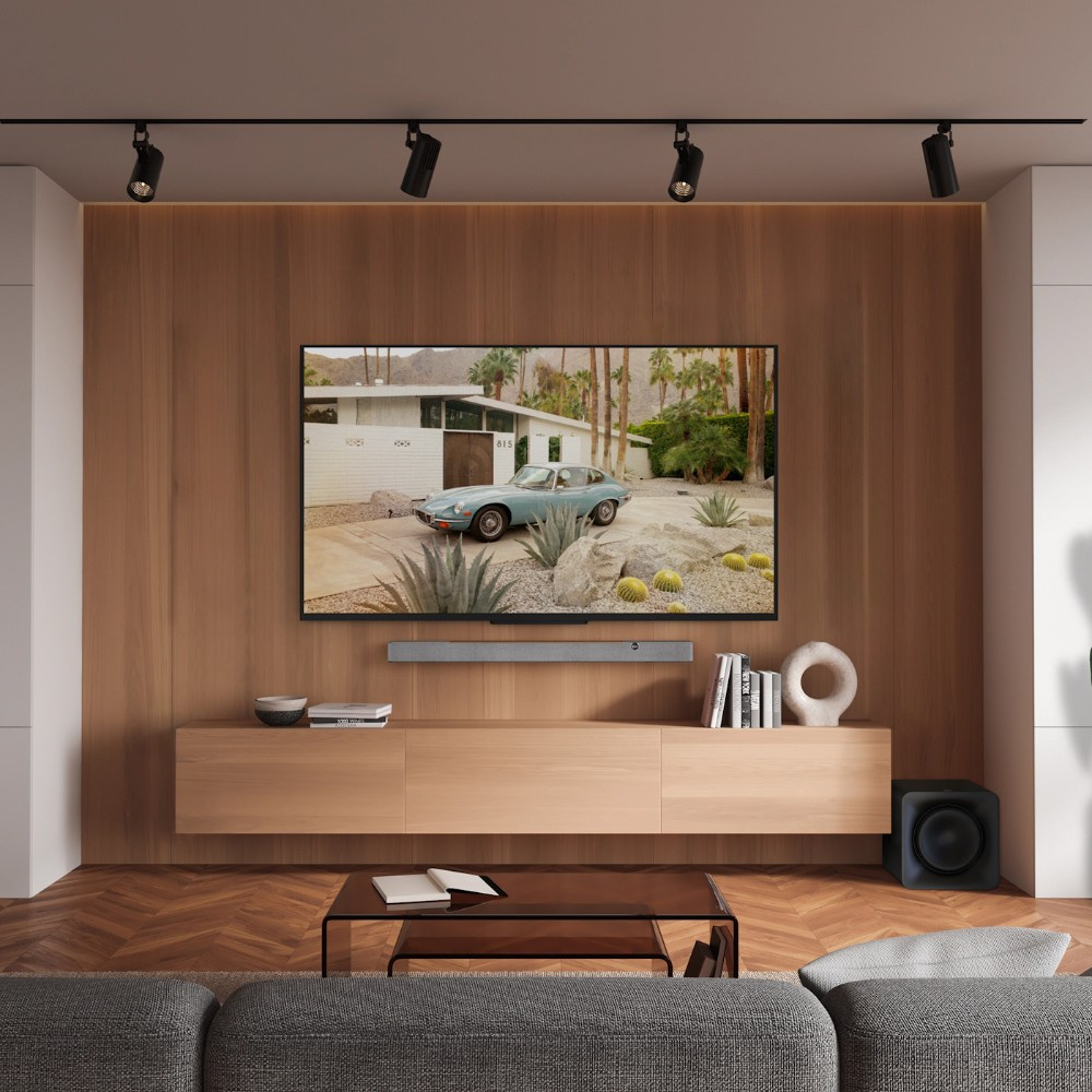 Klipsch Flexus Core 200, soundbar med Dolby Atmos, valnöt