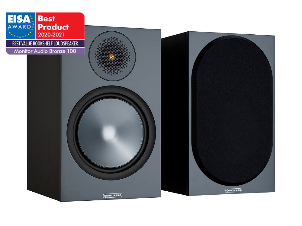 Monitor Audio Bronze 100 6G stativhögtalare, svart par