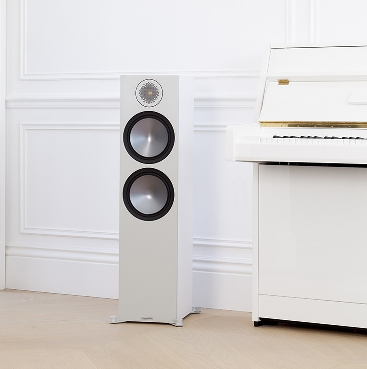 Monitor Audio Bronze 500 6G golvhögtalare, vitt par