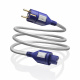 Isotek EVO3 Sequel jordad nätkabel med C15-kontakt, 2 meter Jordad nätkabel med C15-kontakt, 2 meter, i blått och grått.