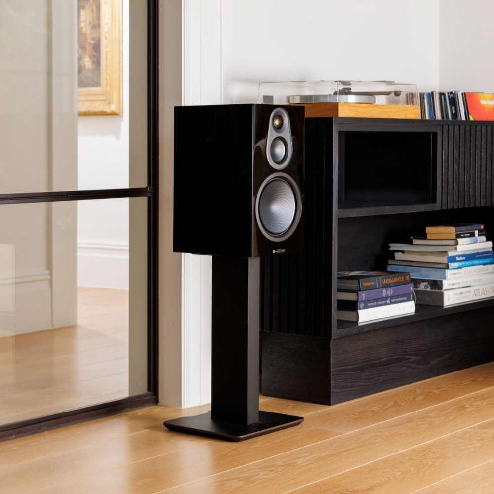 Monitor Audio Silver 100 8G stativhögtalare, svart par