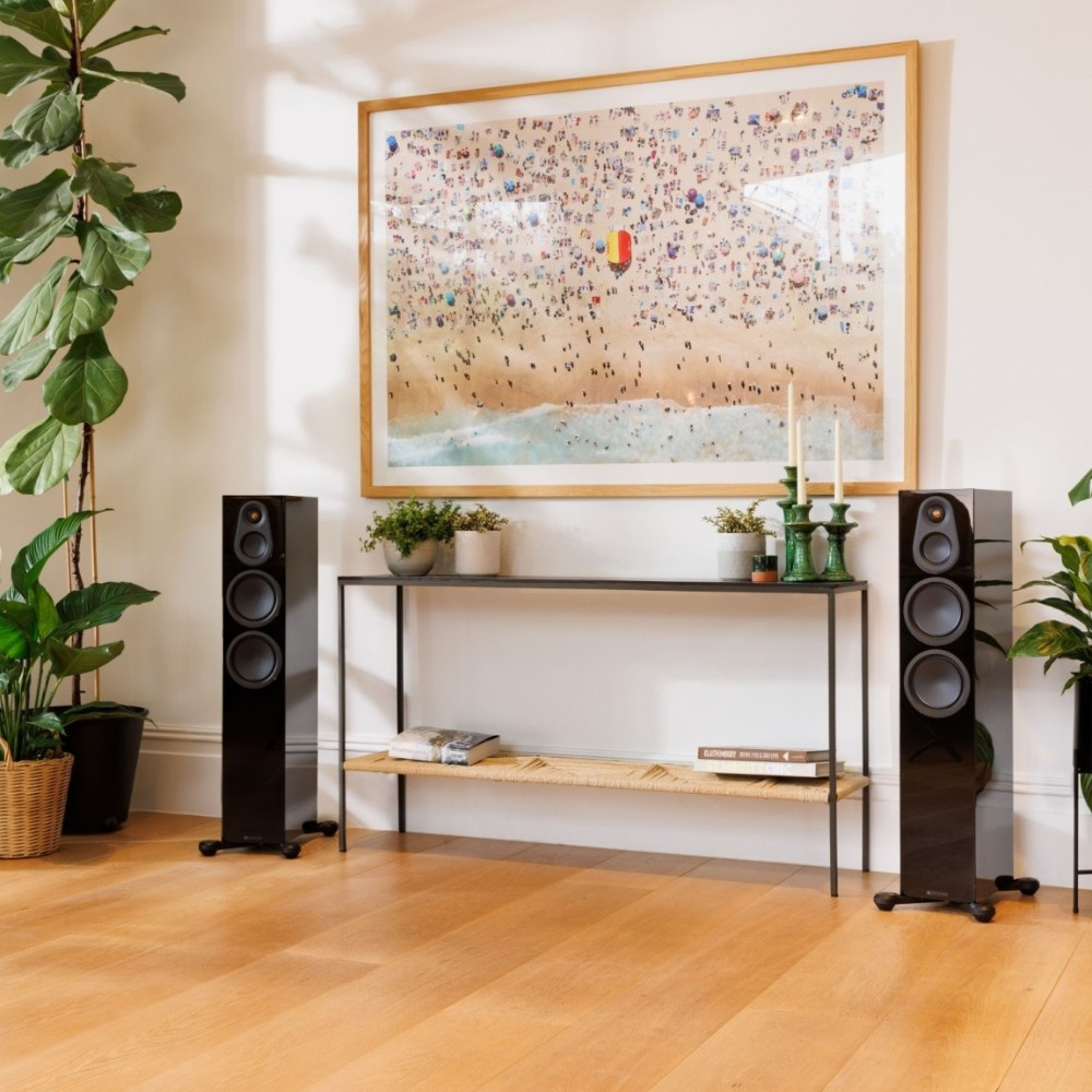 Monitor Audio Silver 300 8G golvhögtalare, svart par