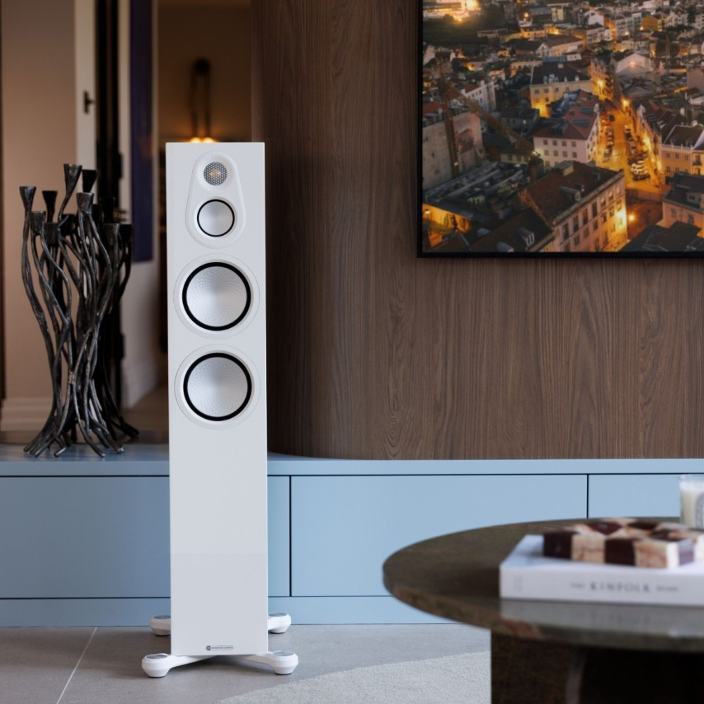 Monitor Audio Silver 300 8G golvhögtalare, vitt par