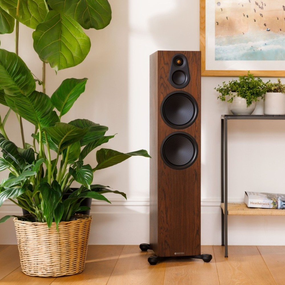 Monitor Audio Silver 500 8G golvhögtalare, valnöt par