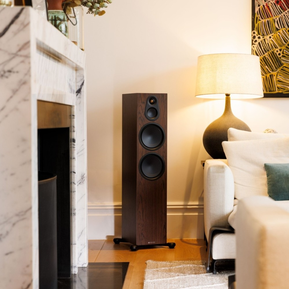 Monitor Audio Silver 500 8G golvhögtalare, valnöt par