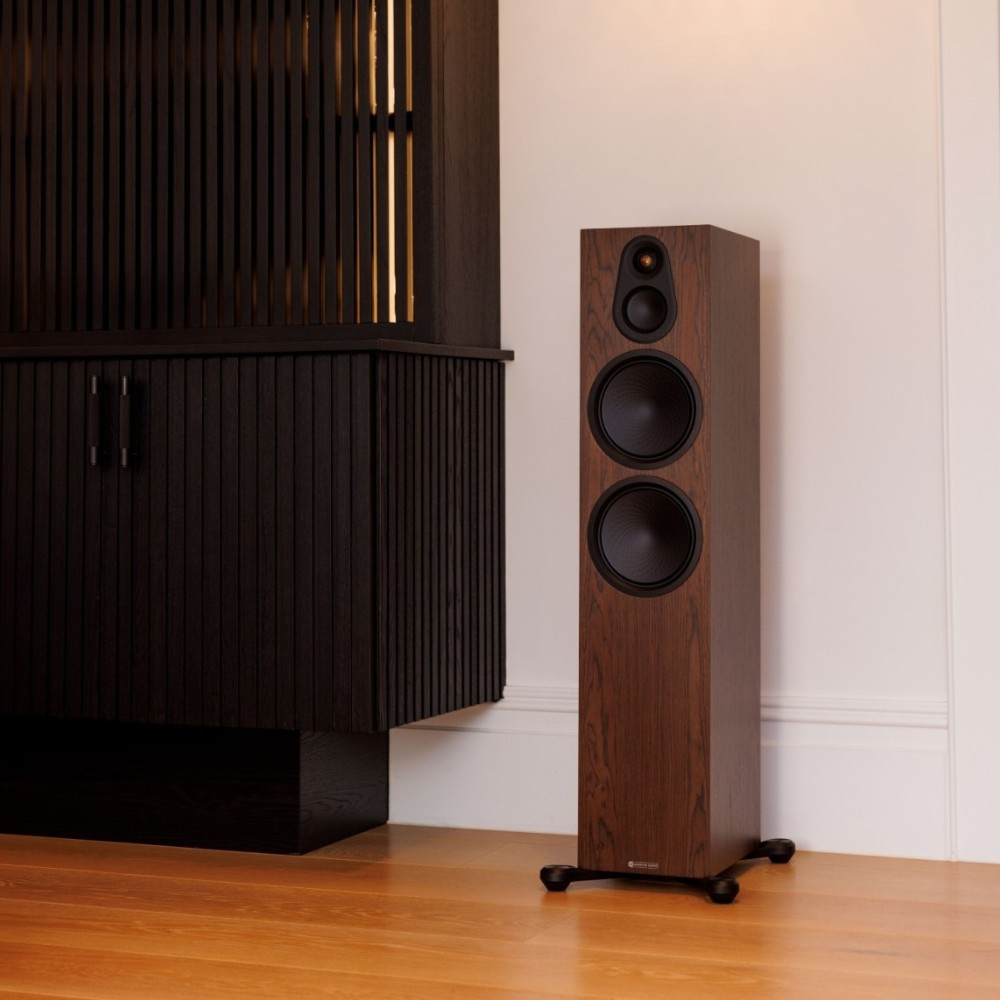 Monitor Audio Silver 500 8G golvhögtalare, valnöt par