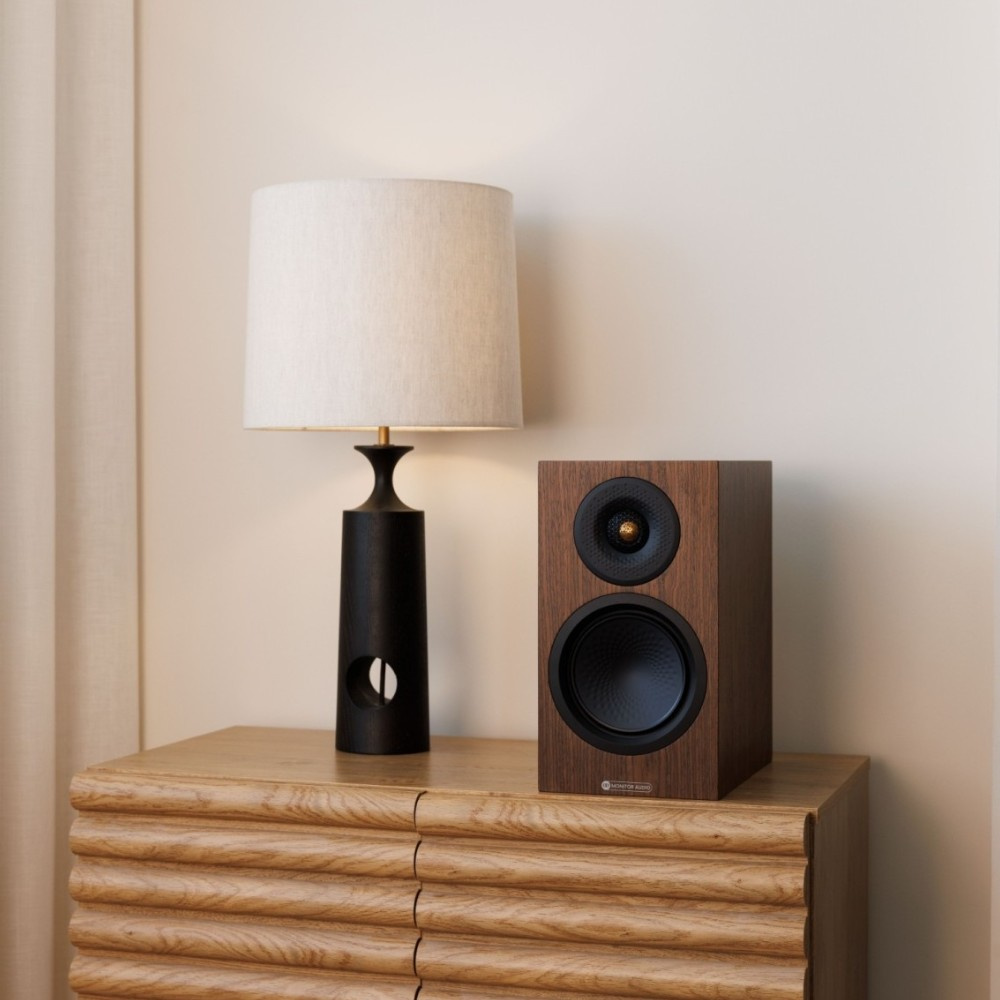 Monitor Audio Silver 50 8G stativhögtalare, valnöt par