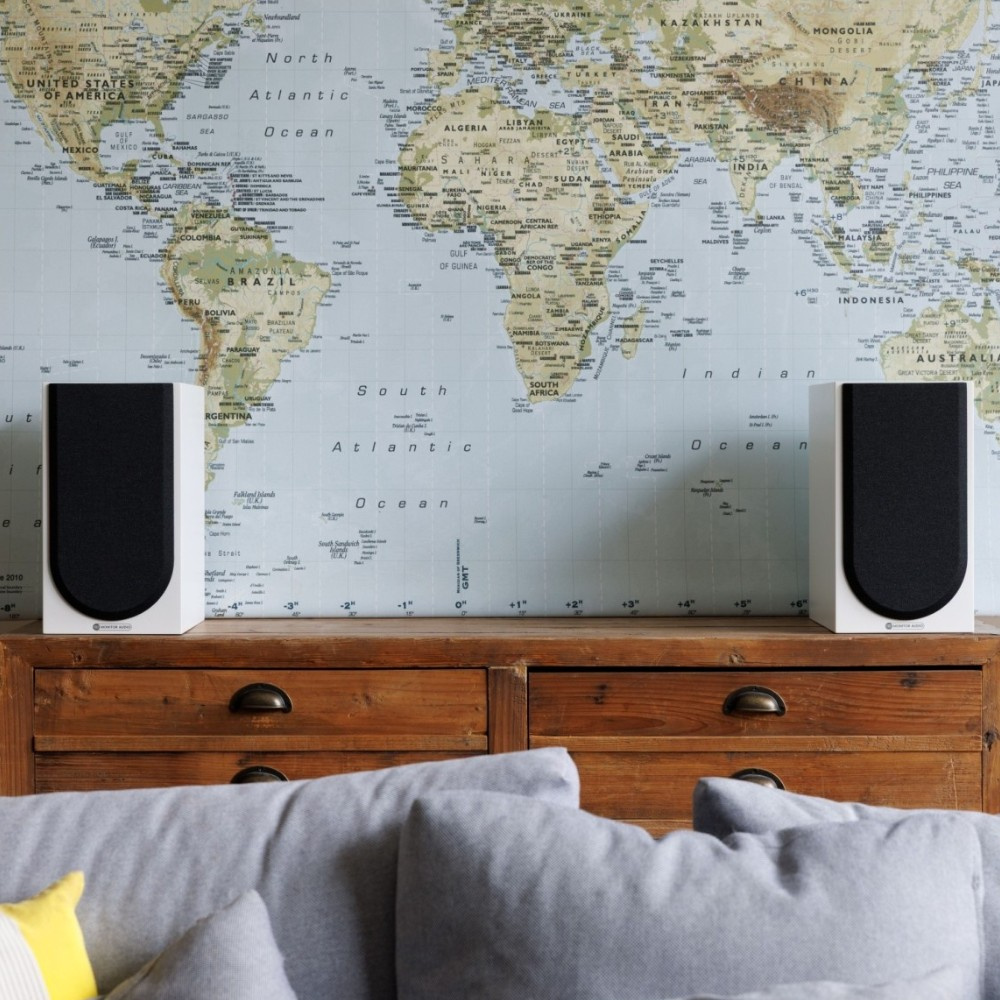 Monitor Audio Silver 50 8G stativhögtalare, vitt par
