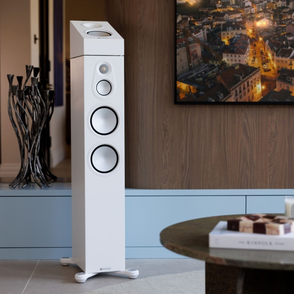 Monitor Audio Silver AMS 8G Atmos-högtalare, vitt par