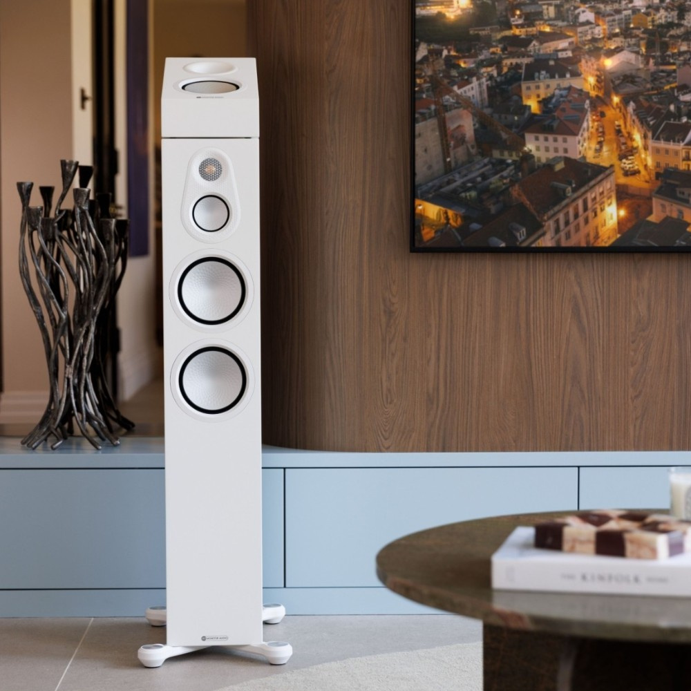 Monitor Audio Silver AMS 8G Atmos-högtalare, vitt par