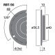Monacor RBT-56, kompakt banddiskant, 4 ohm Monacor RBT-56, kompakt banddiskant, 4 ohm