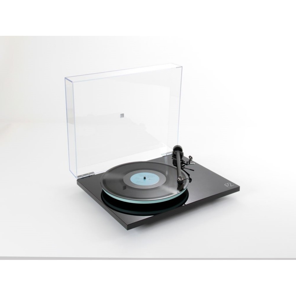 Rega Planar 2 vinylspelare med Nd3 MM-pickup, pianosvart