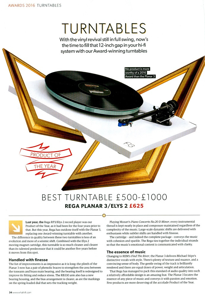 Rega Planar 3 med Elys-pickup