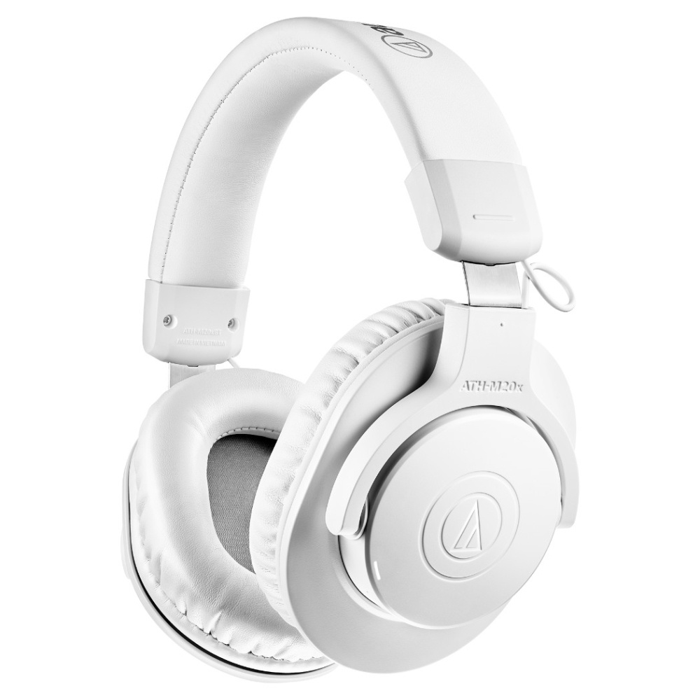 Audio Technica ATH-M20xBT, trådlösa over-ear hörlurar, vit