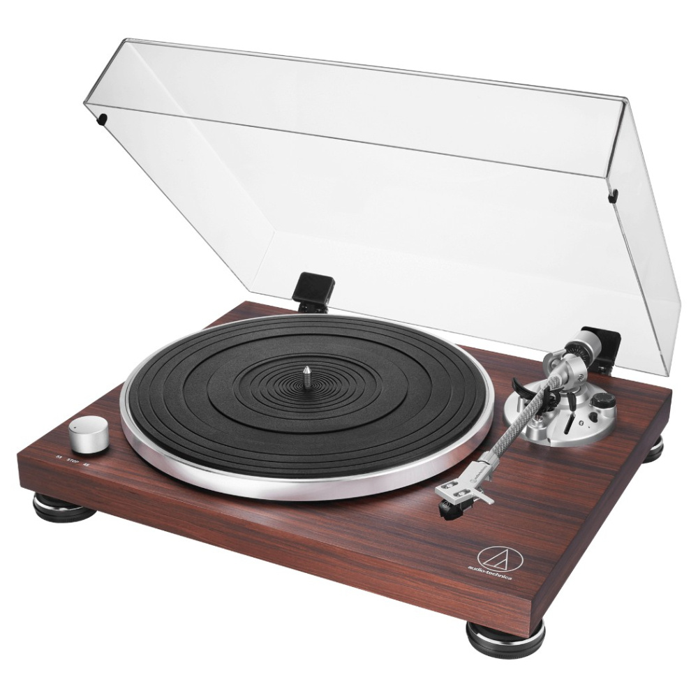 Audio-Technica AT-LPW50BT-RW skivspelare med Bluetooth, valnöt