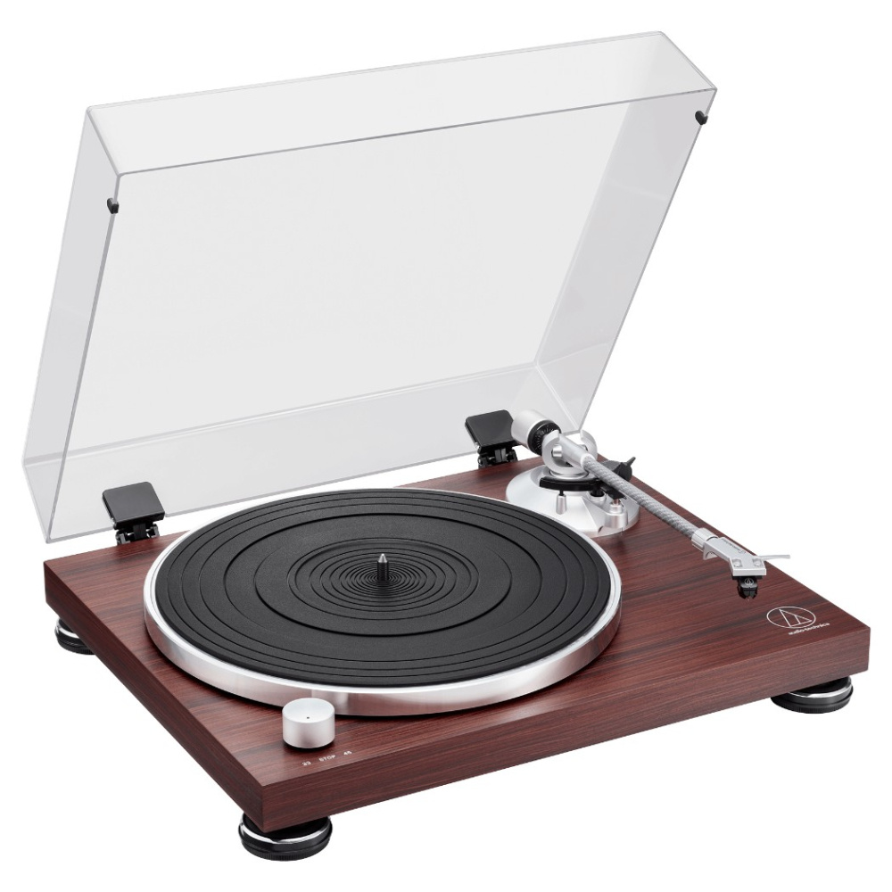 Audio-Technica AT-LPW50BT-RW skivspelare med Bluetooth, valnöt