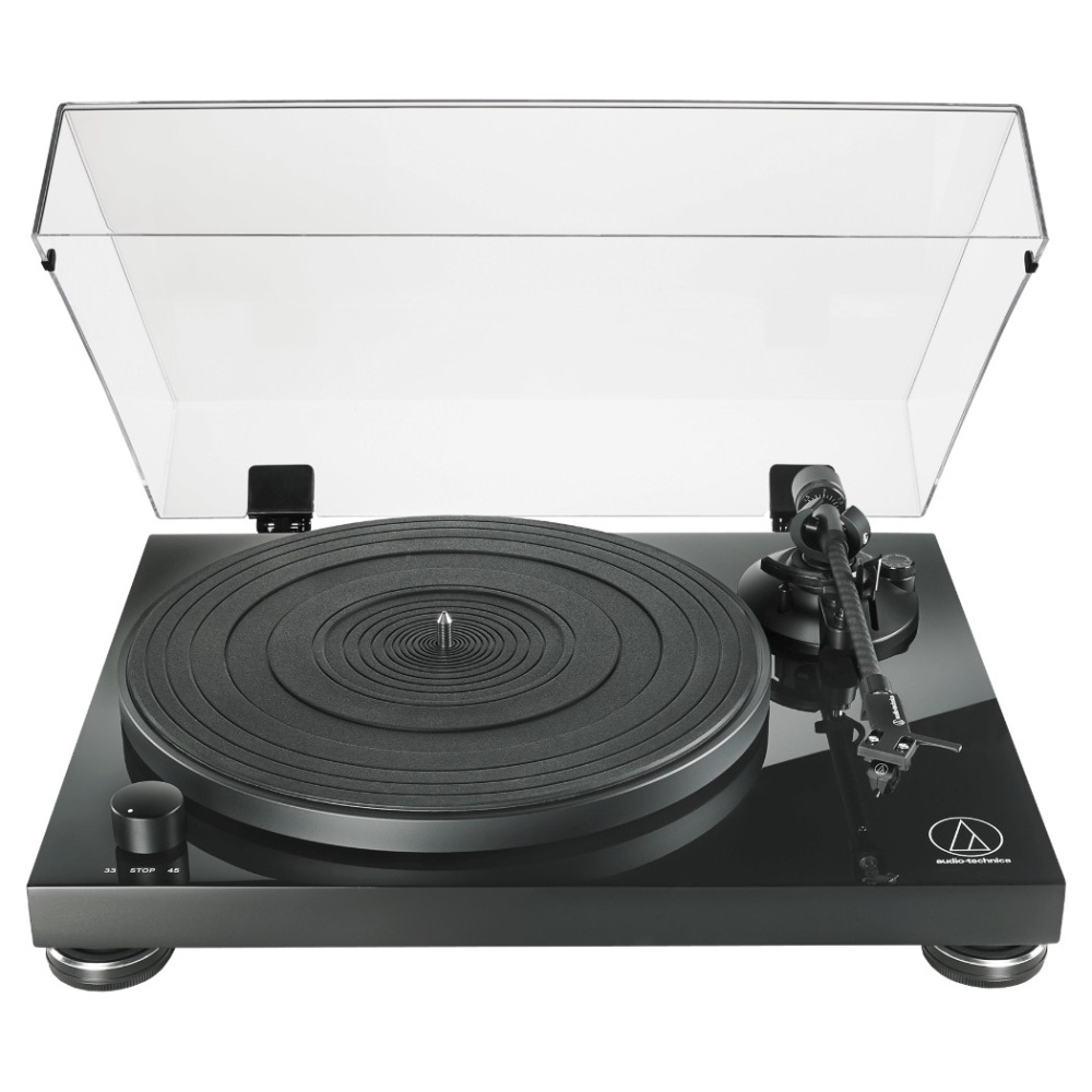 Audio-Technica AT-LPW50PB skivspelare med AT-VM95E-pickup, svart