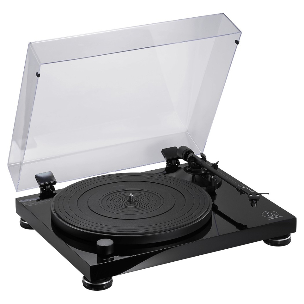 Audio-Technica AT-LPW50PB skivspelare med AT-VM95E-pickup, svart