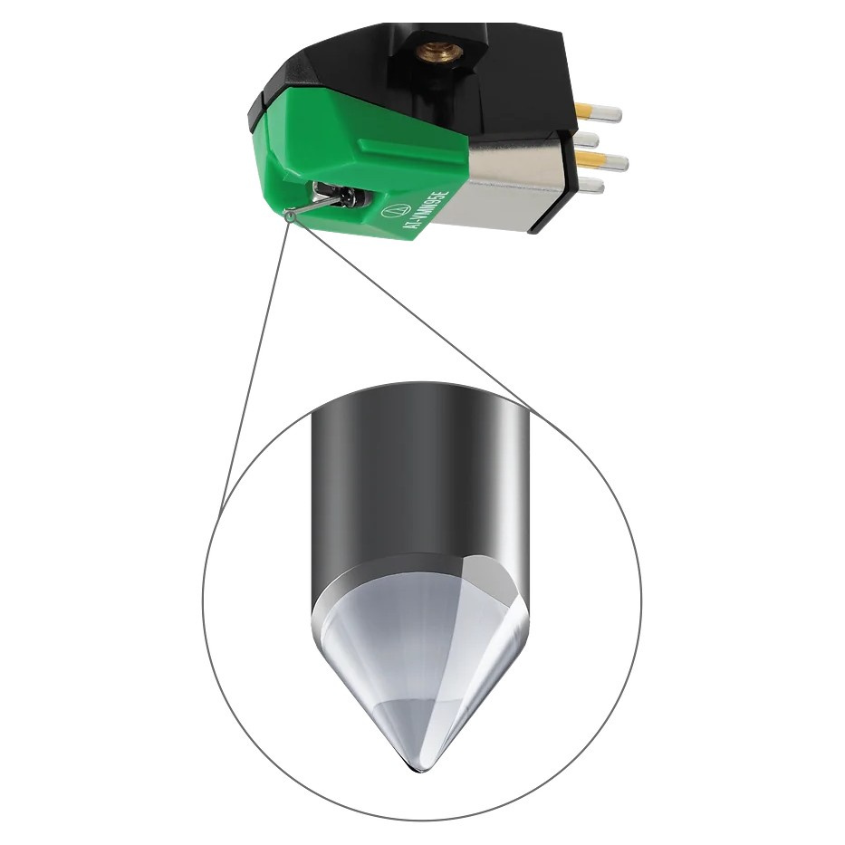 Audio Technica AT-VMN95E, ersättningsnål för skivspelare, svart