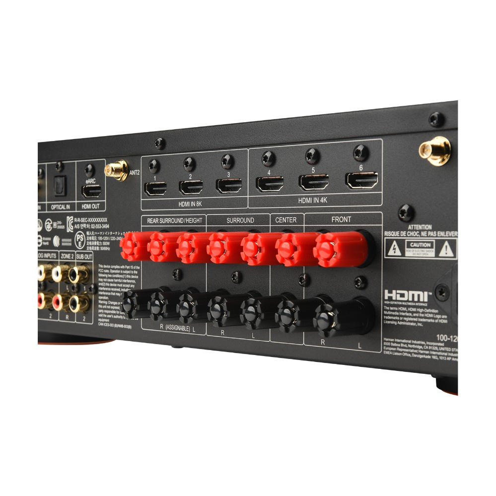 JBL MA710 7.2-kanals hemmabioförstärkare, svart