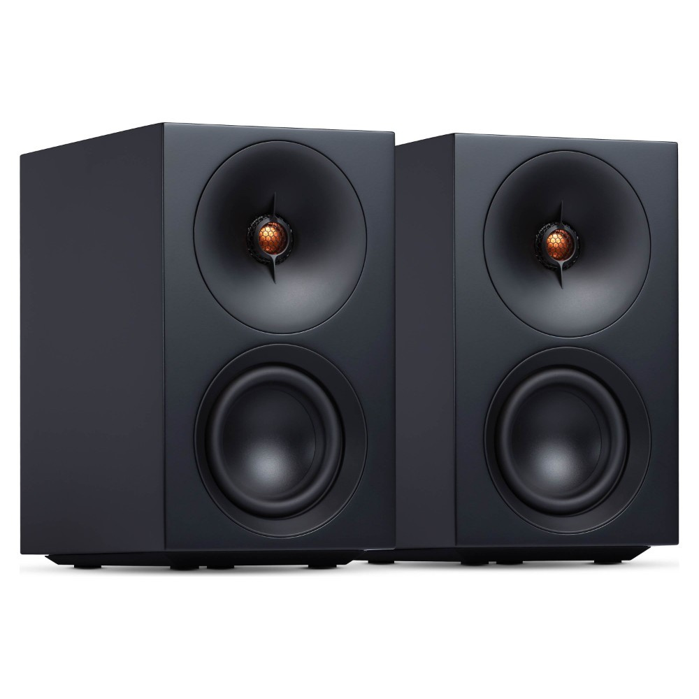 Cambridge Audio L/R S kompakta aktiva stereohögtalare, svart par