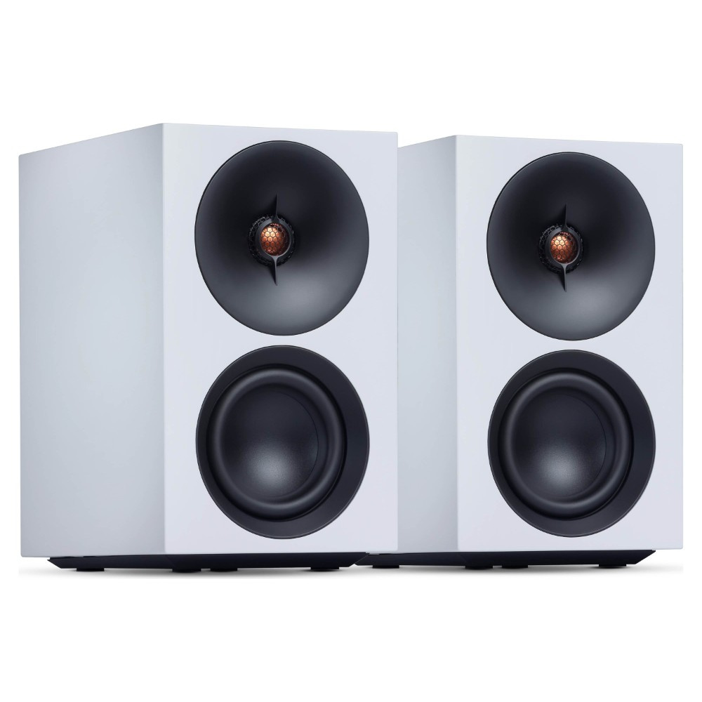 Cambridge Audio L/R S kompakta aktiva stereohögtalare, vitt par