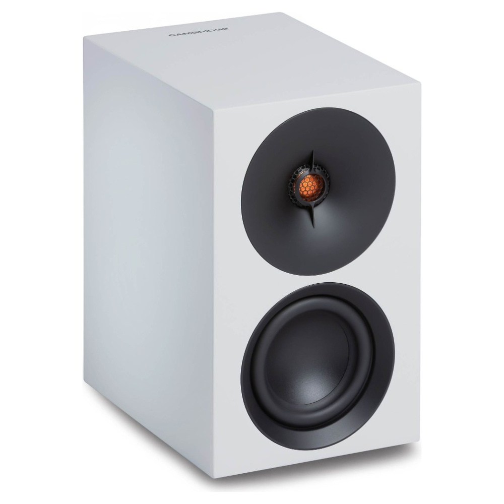 Cambridge Audio L/R S kompakta aktiva stereohögtalare, vitt par