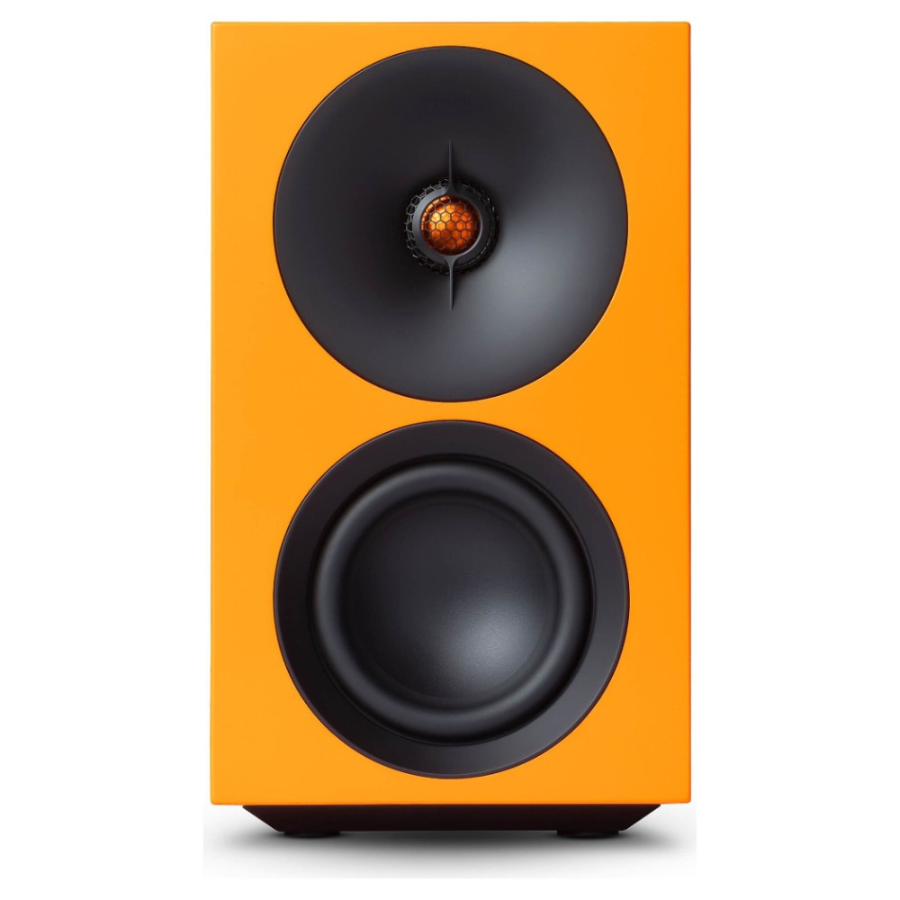 Cambridge Audio L/R S kompakta aktiva stereohögtalare, orange par