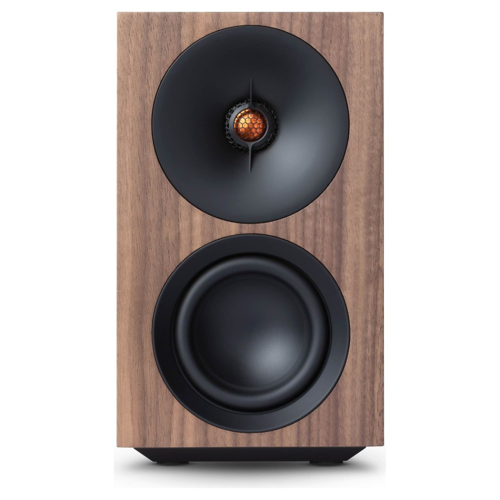 Cambridge Audio L/R S kompakta aktiva stereohögtalare, valnöt par