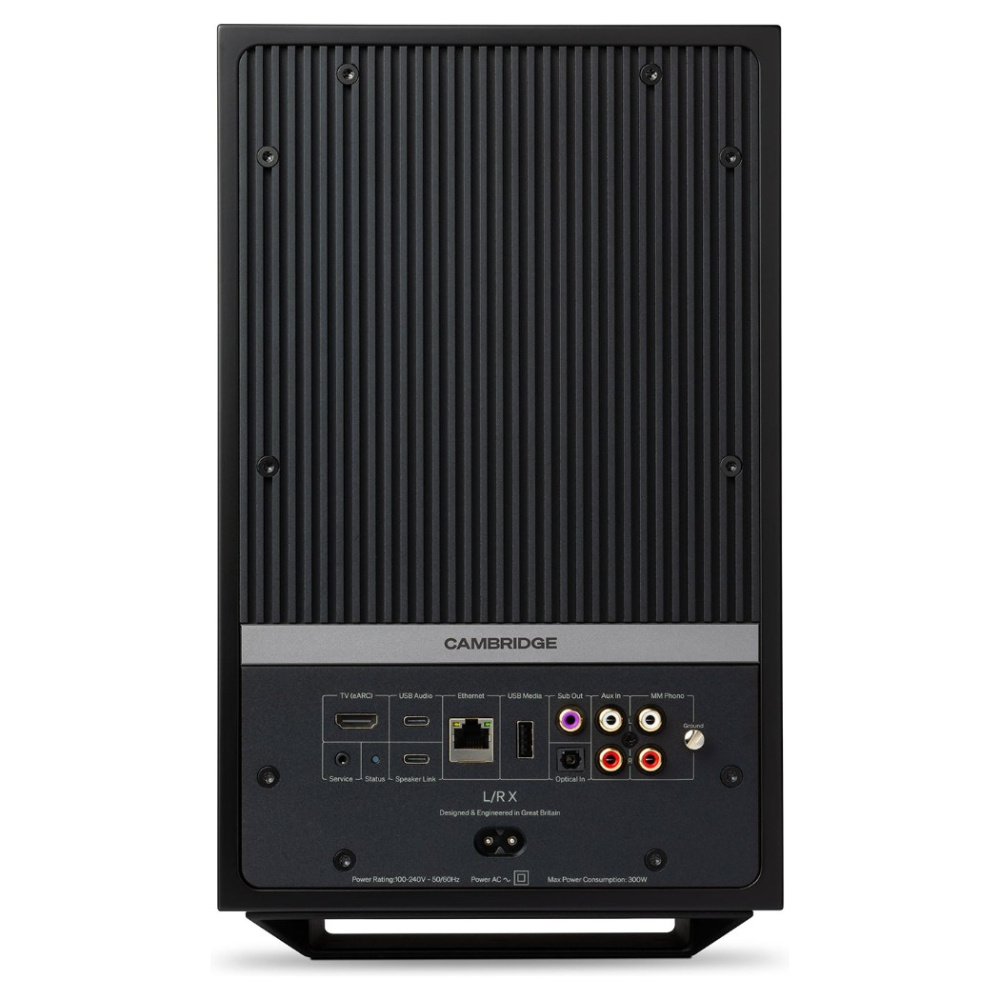 Cambridge Audio L/R X aktiva stereohögtalare med nätverk, svart par