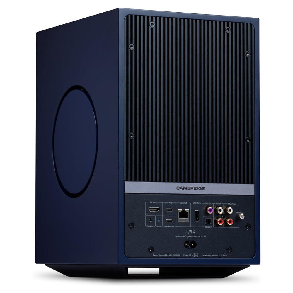 Cambridge Audio L/R X aktiva stereohögtalare med nätverk, blått par