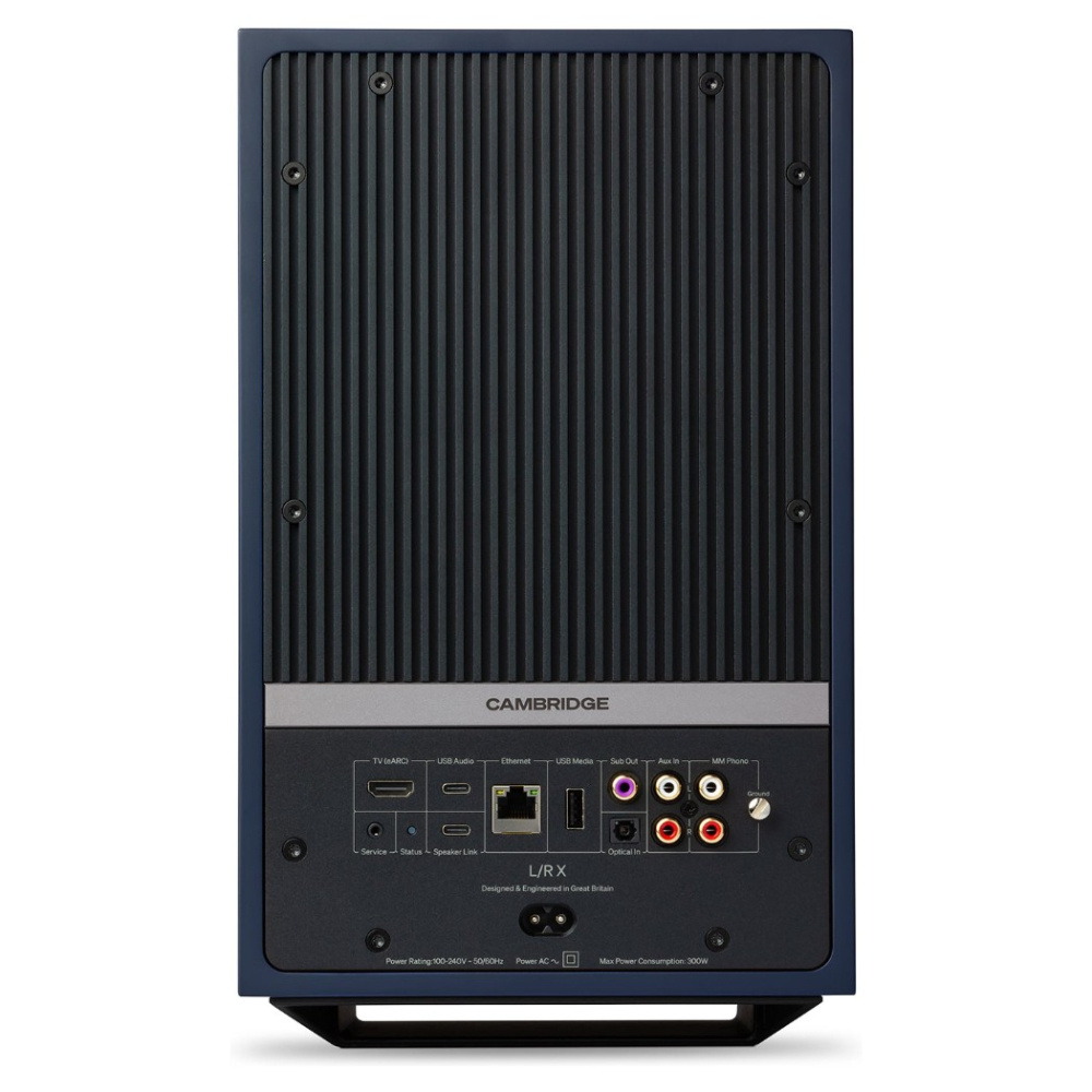 Cambridge Audio L/R X aktiva stereohögtalare med nätverk, blått par