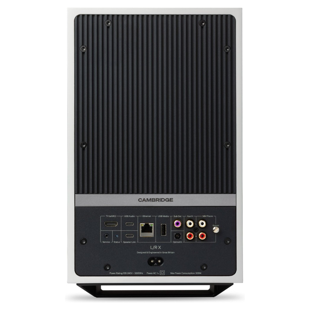 Cambridge Audio L/R X aktiva stereohögtalare med nätverk, vitt par