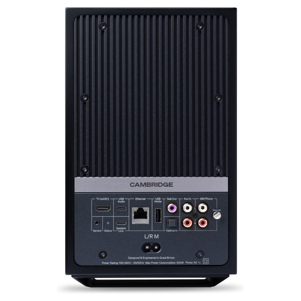 Cambridge Audio L/R M aktiva stereohögtalare med nätverk, svart par