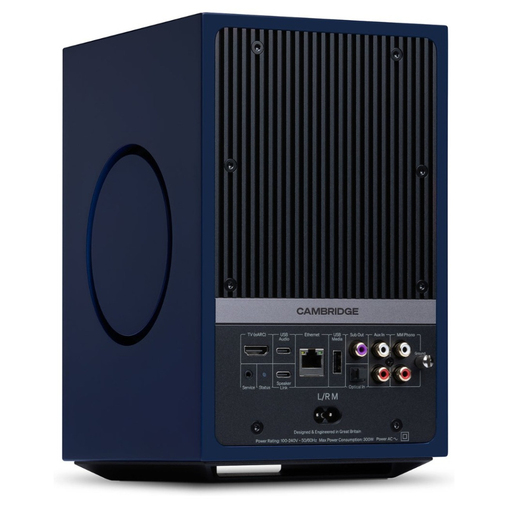 Cambridge Audio L/R M aktiva stereohögtalare med nätverk, blått par
