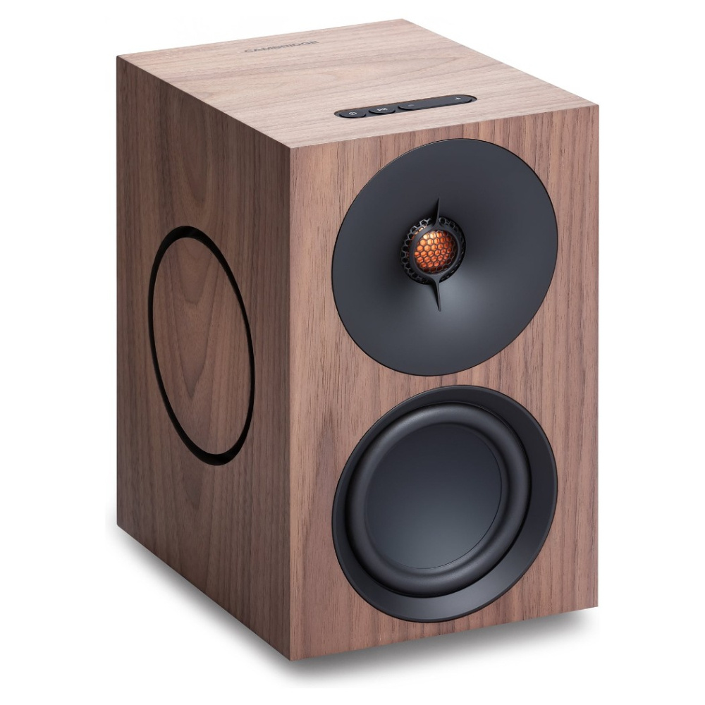 Cambridge Audio L/R M aktiva stereohögtalare med nätverk, valnöt par