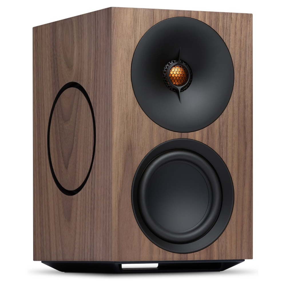 Cambridge Audio L/R M aktiva stereohögtalare med nätverk, valnöt par