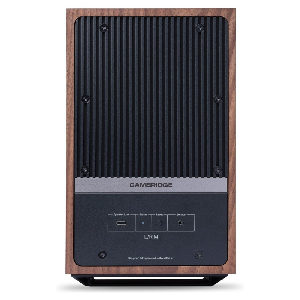 Cambridge Audio L/R M aktiva stereohögtalare med nätverk, valnöt par