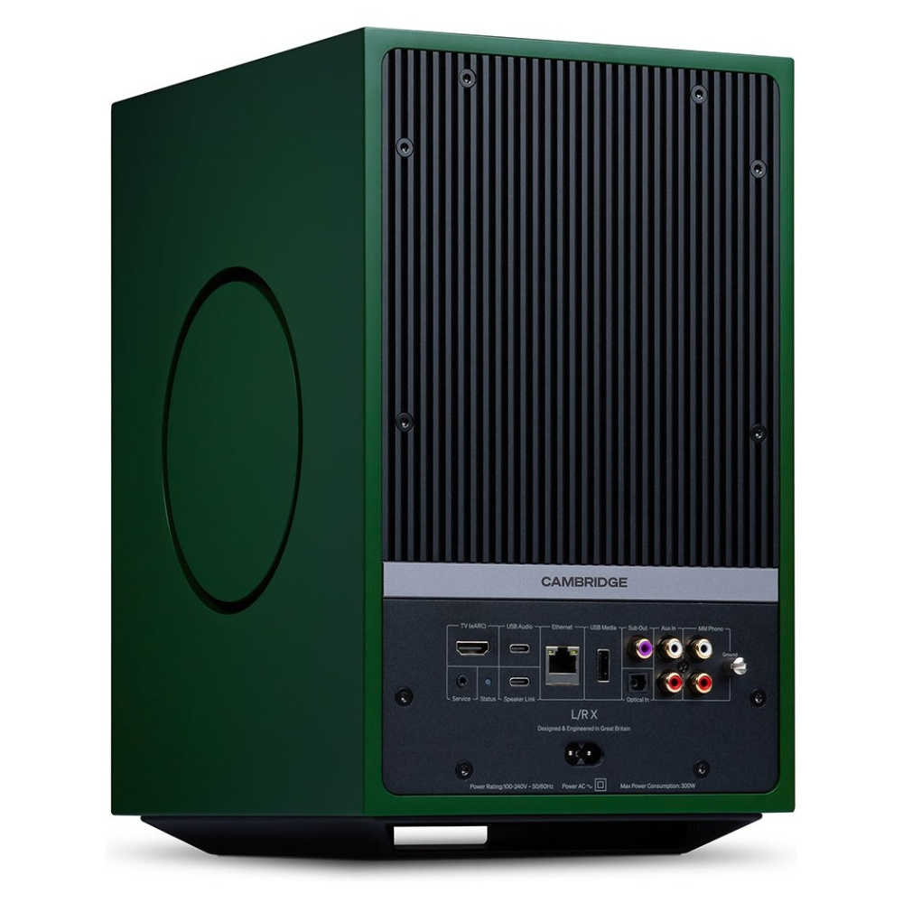 Cambridge Audio L/R X aktiva stereohögtalare med nätverk, grönt par